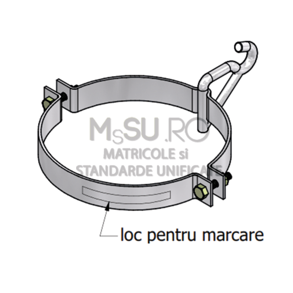 Bratara de sustinere pentru stalpi centrifugati