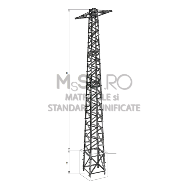 Stalpi metalici zabreliti pentru LEA 20kV