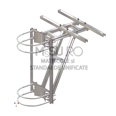 Suportul platformei sustinere transformator pe stalp b.a.c