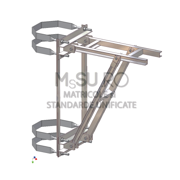 Suportul platformei sustinere transformator pe stalp metalic